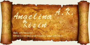 Angelina Kisin vizit kartica